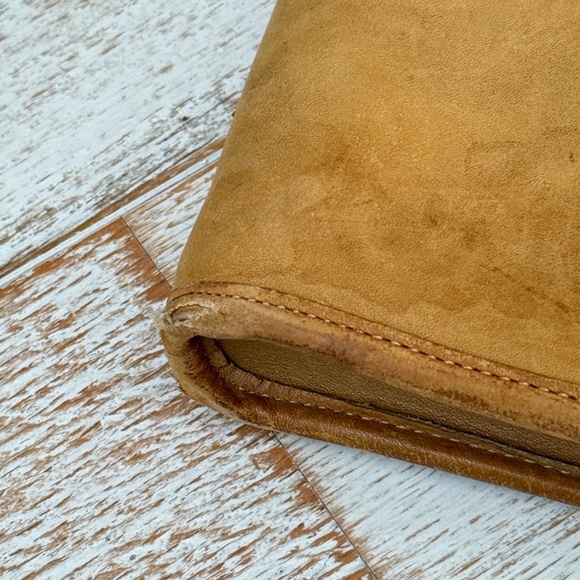 Coach Vintage 60’s Bonnie Cashin Skinny Kisslock Tote Camel Leather - Picture 10 of 16